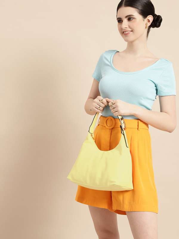 Yellow top handbags online