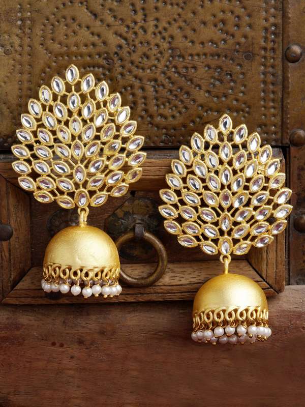 Kundan jhumka hotsell earrings design