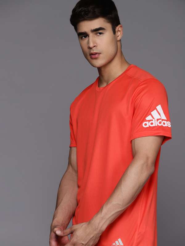 Adidas Men's T-Shirt - Red - L