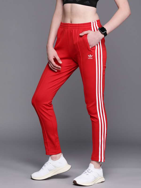 adidas Originals Womens Superstar Track Pants Vivid Red Medium   Amazonin Clothing  Accessories