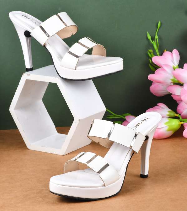 White Party Heels Buy White Party Heels online in India