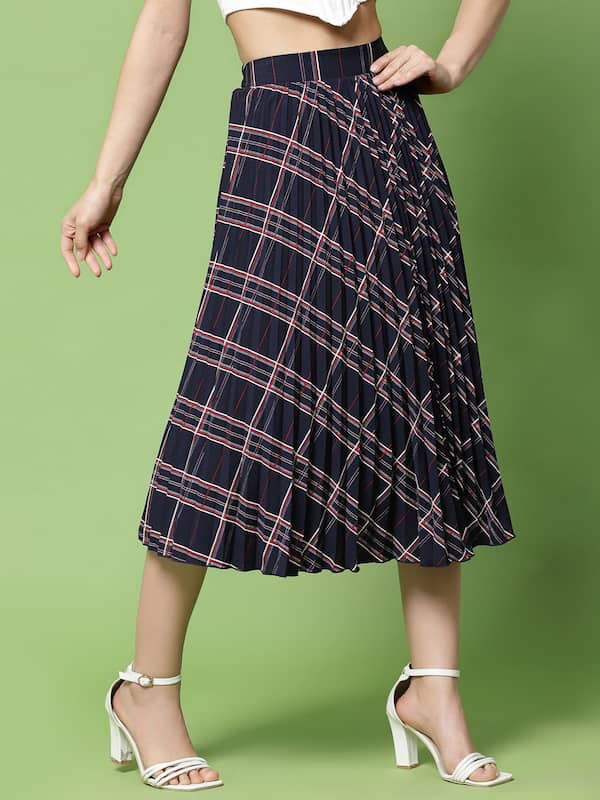 Update more than 85 check skirt online india best