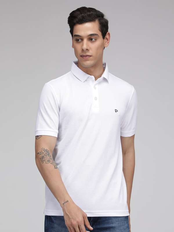 Polo shirt white collar sale