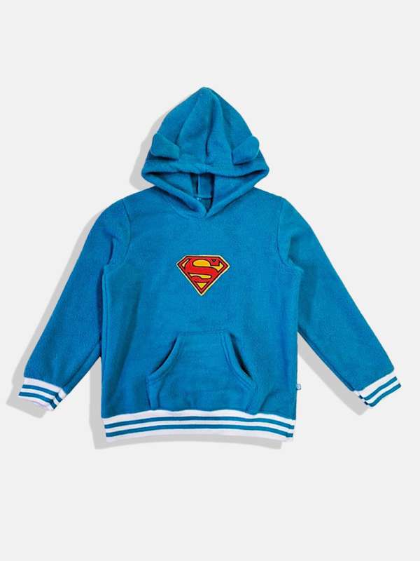 Superman hoodie kids top