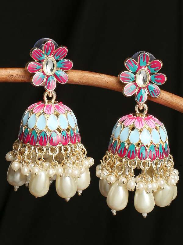 Metal jhumkas online sale