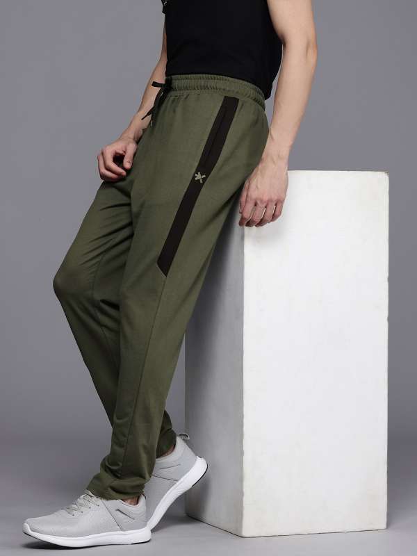 Green track pants mens cheap