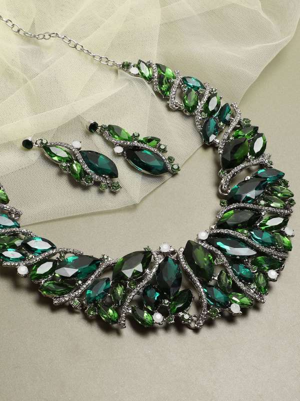 Green artificial jewellery online