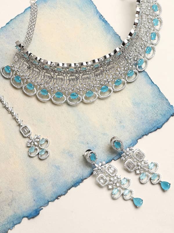 Blue/White Single NoName costume jewellery set discount 70% WOMEN FASHION Accessories Costume jewellery set Blue 