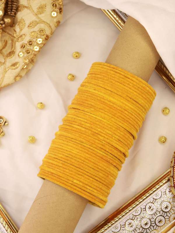 Yellow bangles discount