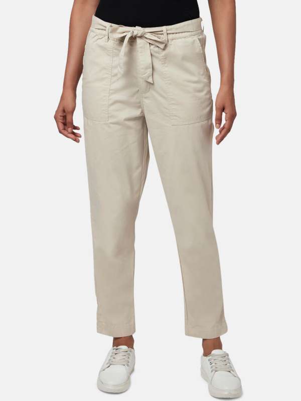 Beige Women Trousers Honey By Pantaloons Biba Buy Beige Women
