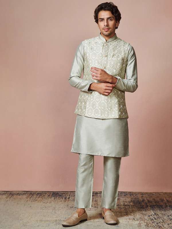 Manyavar kurta with waistcoat shop
