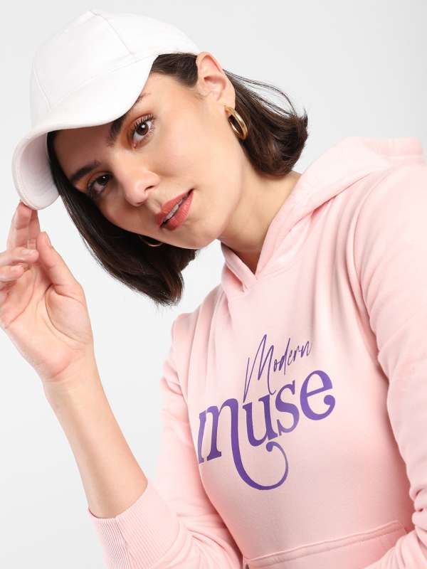 Buy Women Pink Sweatshirt for Women Online in India