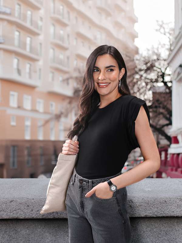 Forever 21 Black Tops Buy Forever 21 Black Tops online in India