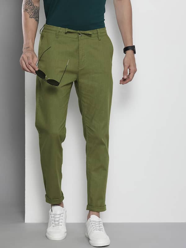 Slim Fit Trousers - Buy Slim Fit Trousers Online in India