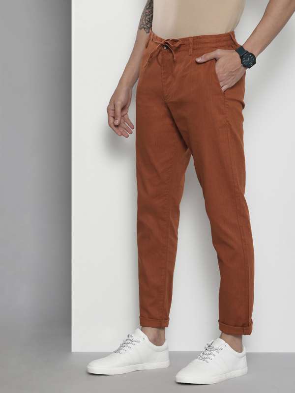 Linen Cotton Blend Trousers - Buy Linen Cotton Blend Trousers online in  India