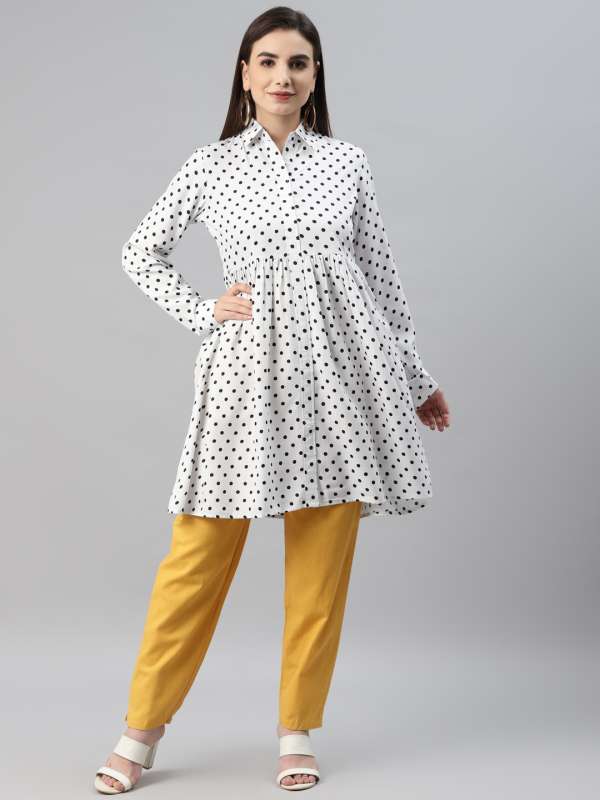 Vikki Vi Jersey Polka Dot Short Sleeve Tunic