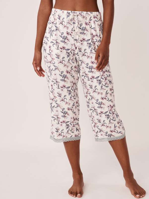 Buy LONGBOTTOM Womens Cotton Capris  Womens Capri Pyjamas  Pack of 3  Small BlueBlackGrey at Amazonin
