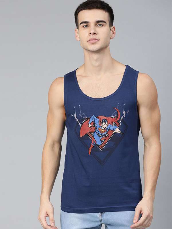 Superman sleeveless t shirt outlet