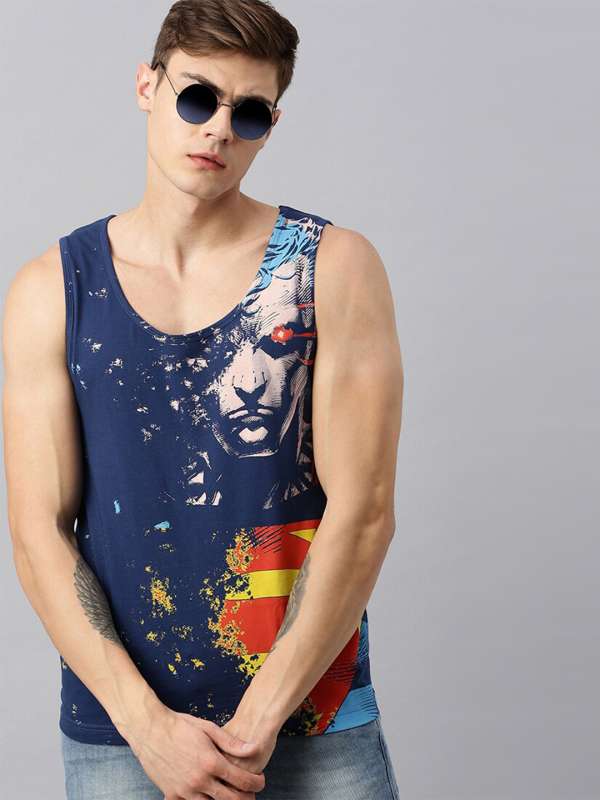 Superman sleeveless t shirt new arrivals