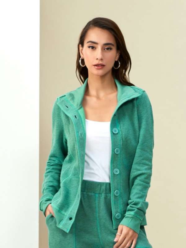 River island green jacket hotsell