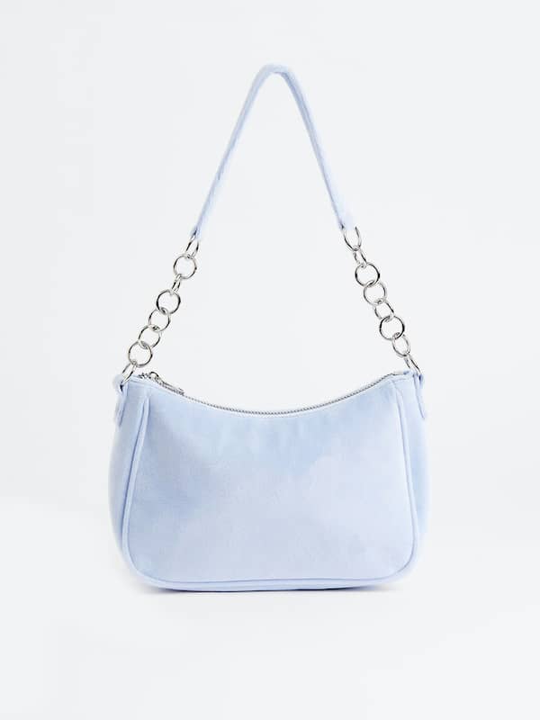 H&M Basic Accessory Pouch in Blau Damen Taschen Kosmetiktaschen 