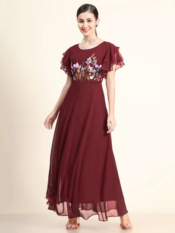 Maroon Dresses - Buy Maroon Dress Online for Women & Girls in