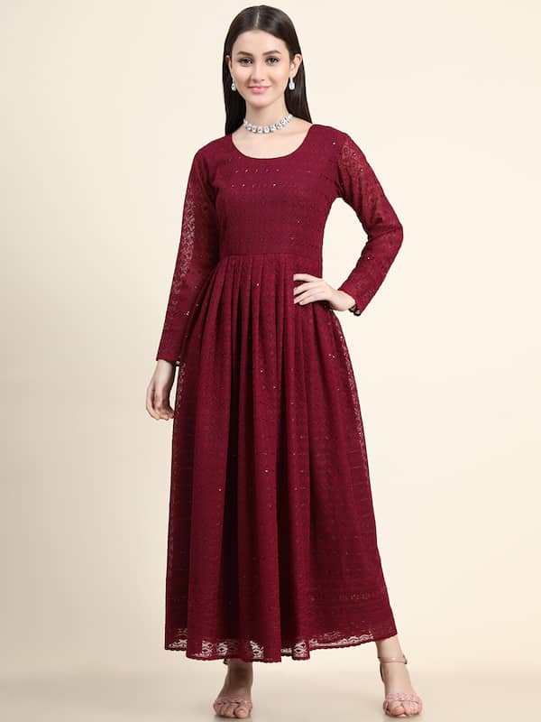 Dressberry Maroon Dress - Buy Dressberry Maroon Dress online in India