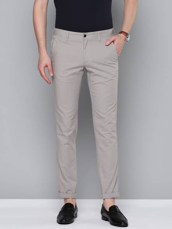 Buy tbase Mens Brown Slim Tapered Chinos for Men Online India