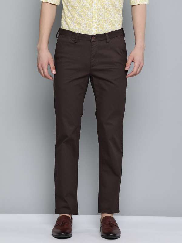 Buy Men Brooklyn Fit Linen Blend Trouser Online | Indian Terrain