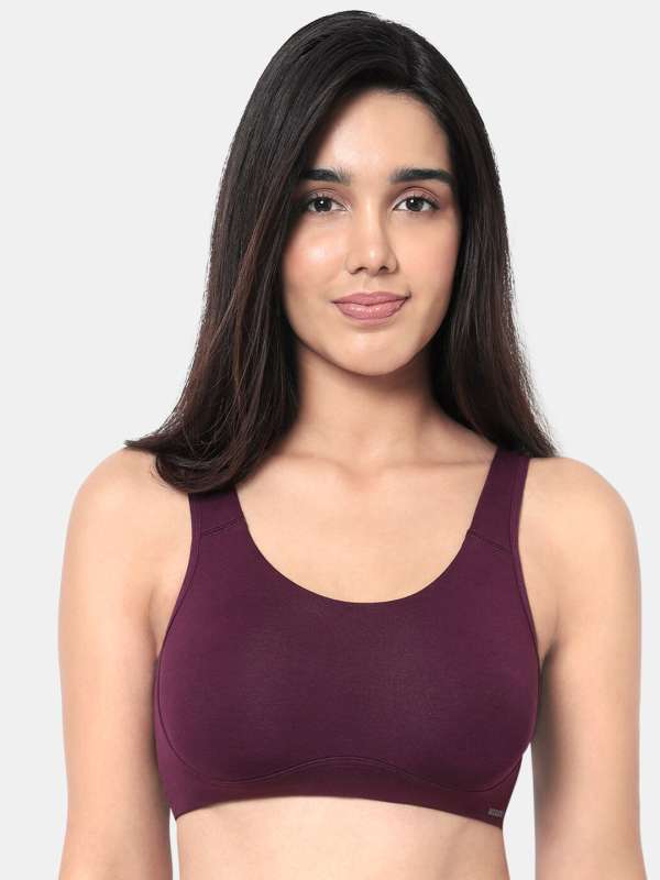 Buy Amante Peach Solid Non Padded Non Wired Full Coverage Support Bra  BFOM31 - Bra for Women 637858