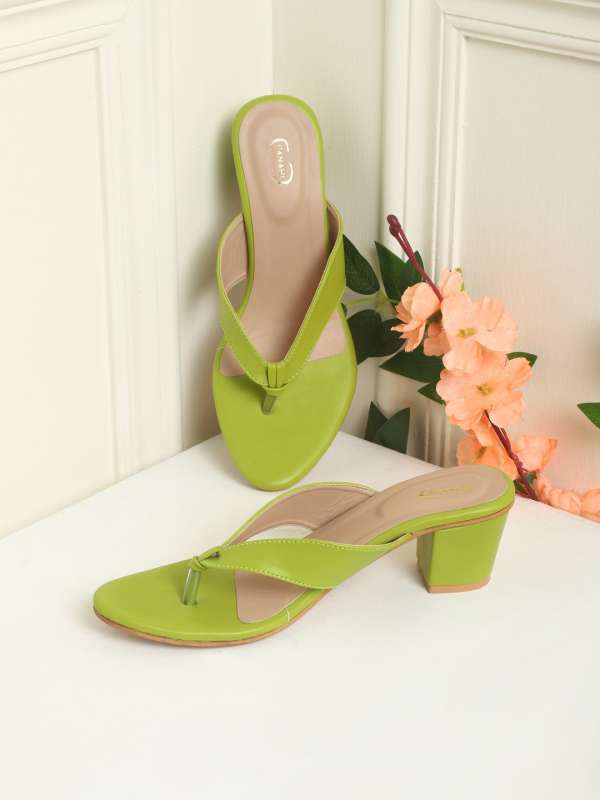 Lime green wedge best sale heels