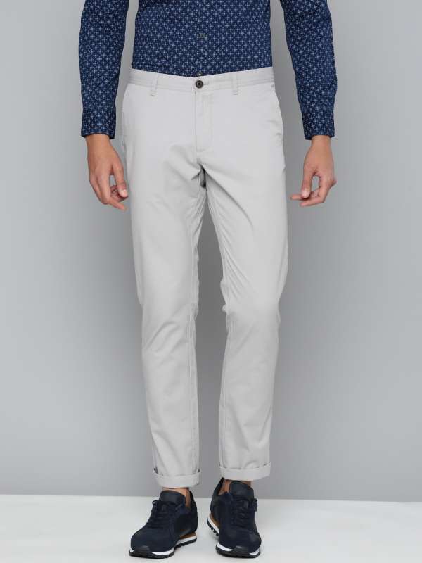 Buy Indian Terrain Mens Slim Fit Casual Trousers ITMTR00451Stone30 at  Amazonin