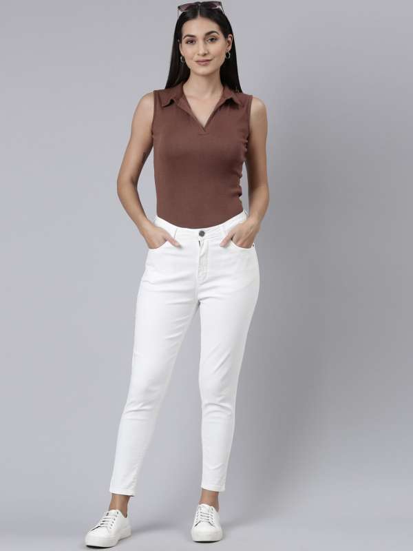 White skinny jeans sales womens