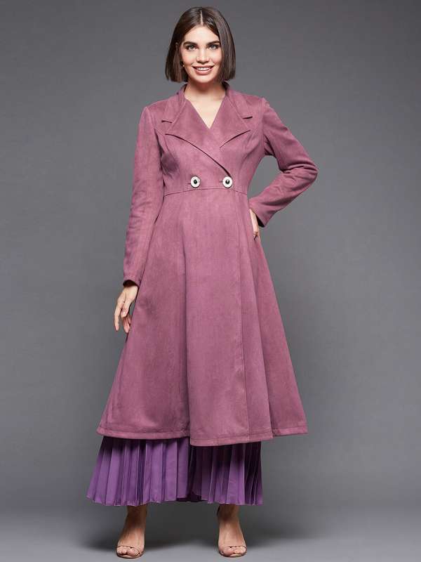 Buy Retro Pink Wool Coat Women, Winter Coat, Fit and Flare Coat, Double  Breasted Wool Swing Coat, Long Wool Coat, Princess Dress Coat 3240 Online  in India 