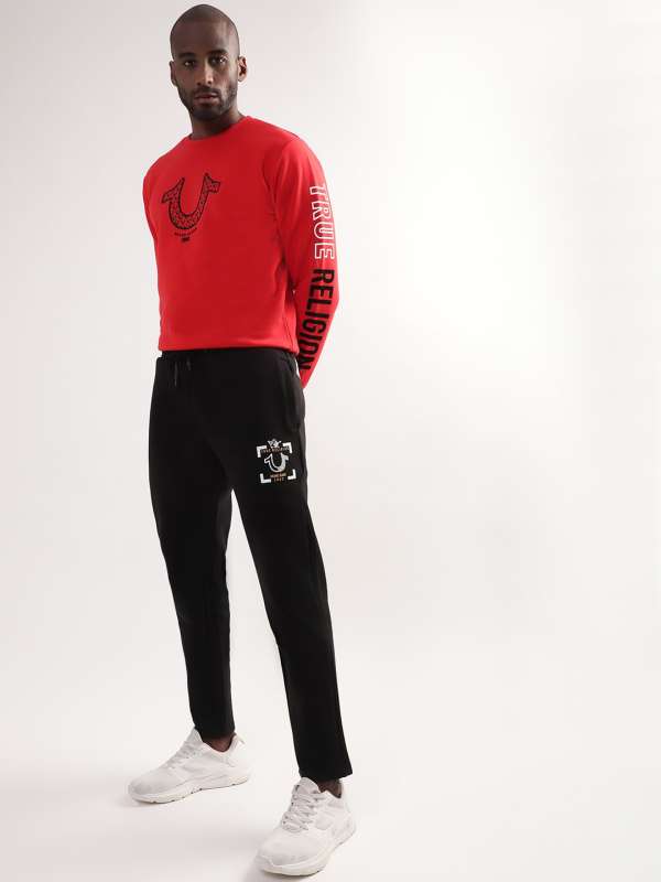 Red true top religion joggers