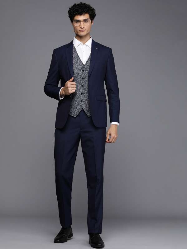 Buy LOUIS PHILIPPE Mens Slub Milano Fit Suit