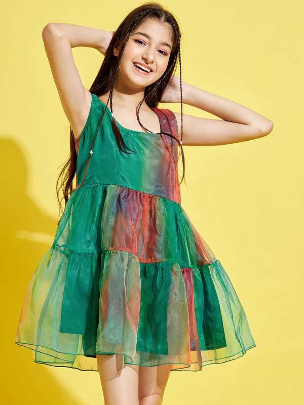 Green red dress sales