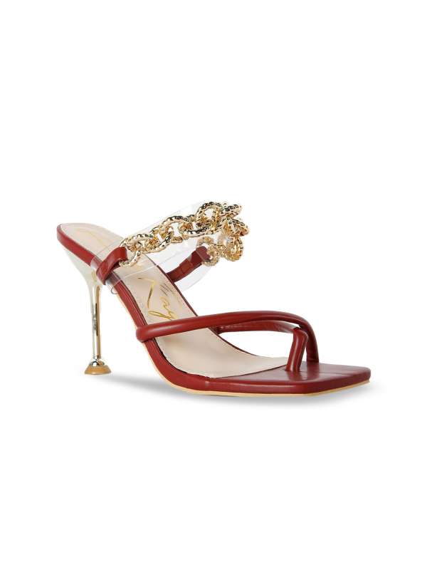 Burgundy best sale mid heels