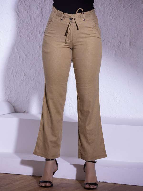 Fashion (Khaki)Lucyever Korean Fashion Wide Leg Pants Women 2023 Summer  High Waist Casual Pants Woman Loose Drooping Office Straight Trousers DOU @  Best Price Online