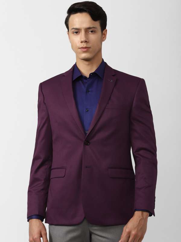 Purple blazer men sales