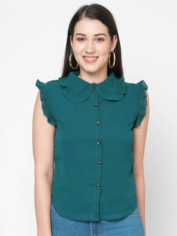 Women Peter Pan Collar Tops - Buy Women Peter Pan Collar Tops