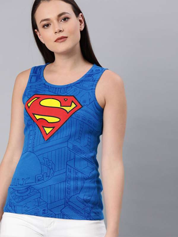 Superman t shirts for ladies outlet