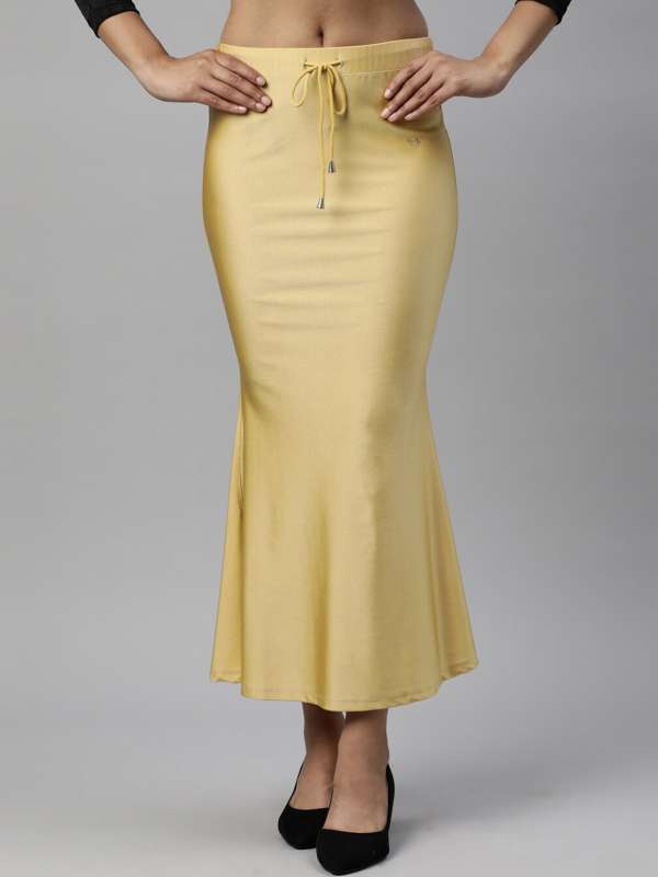 Mustard Saree Shape Wear, Saree Petticoat