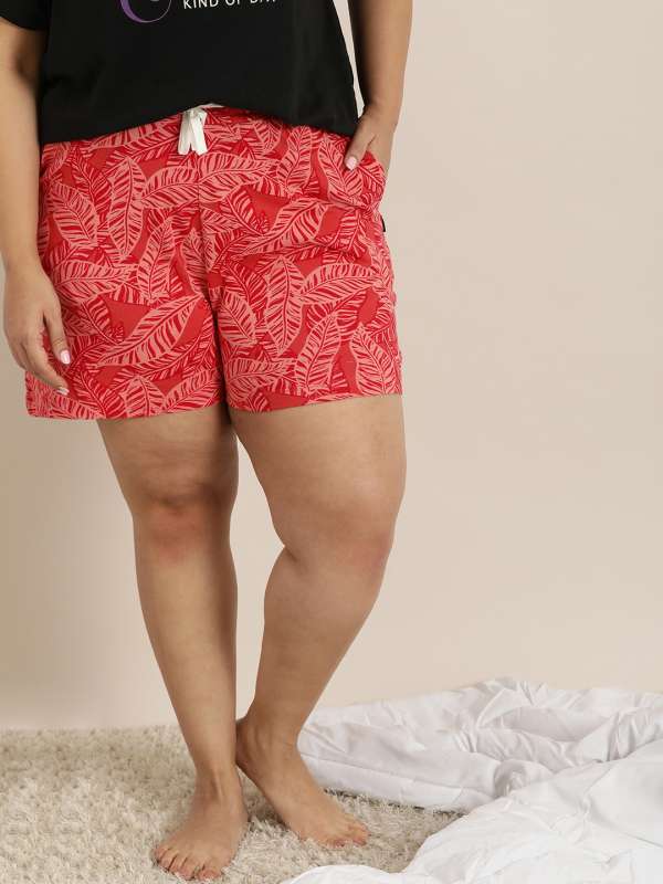 Plus size red bermuda on sale shorts
