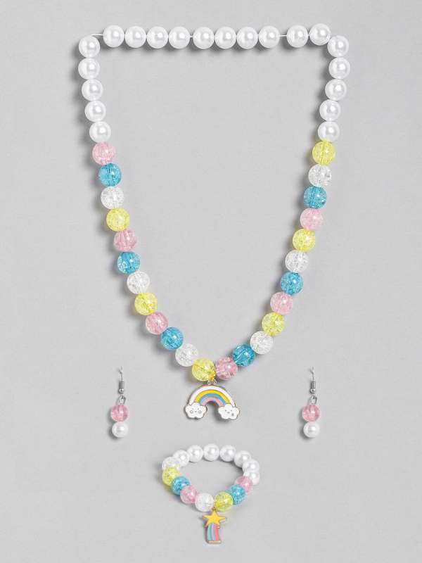 American Diamond Necklace Set for Weddings  Maharani American Diamond Necklace  Set by Blingvine