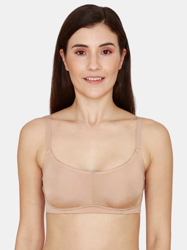 Buy Zivame Beige Solid Non Wired Lightly Padded T Shirt Bra ZI1137CORE0NUDE  - Bra for Women 5433588