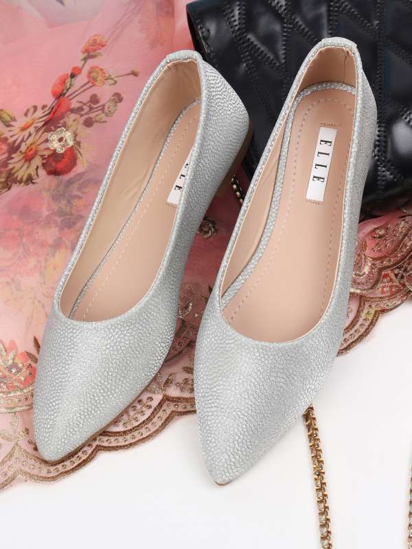 Ladies silver flats outlet
