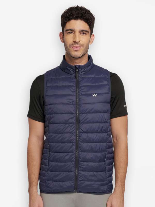 Wildcraft blue solid casual jacket outlet
