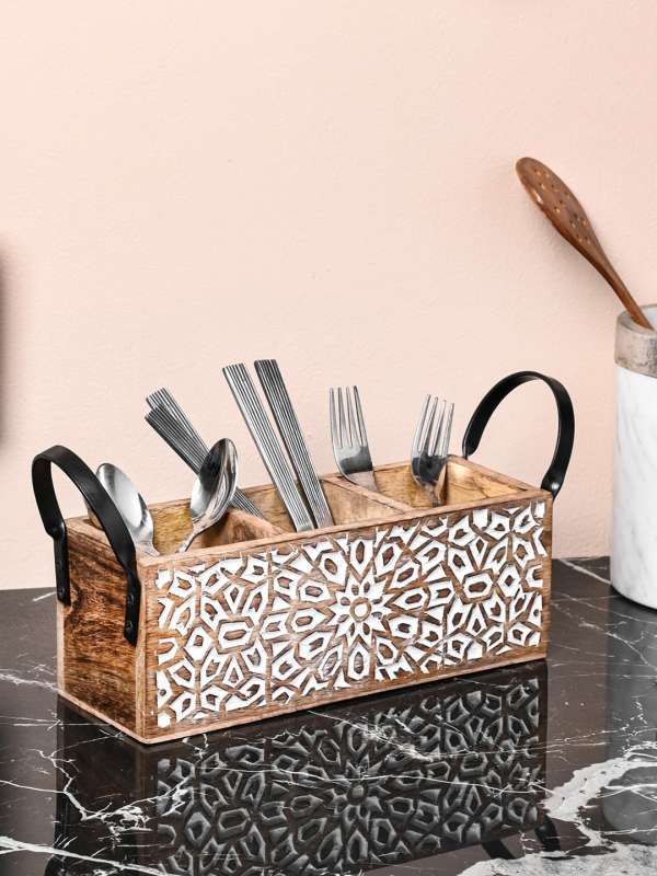 Wooden cutlery drainer best sale