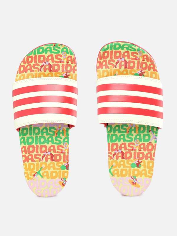 Adidas new arrivals rainbow slippers